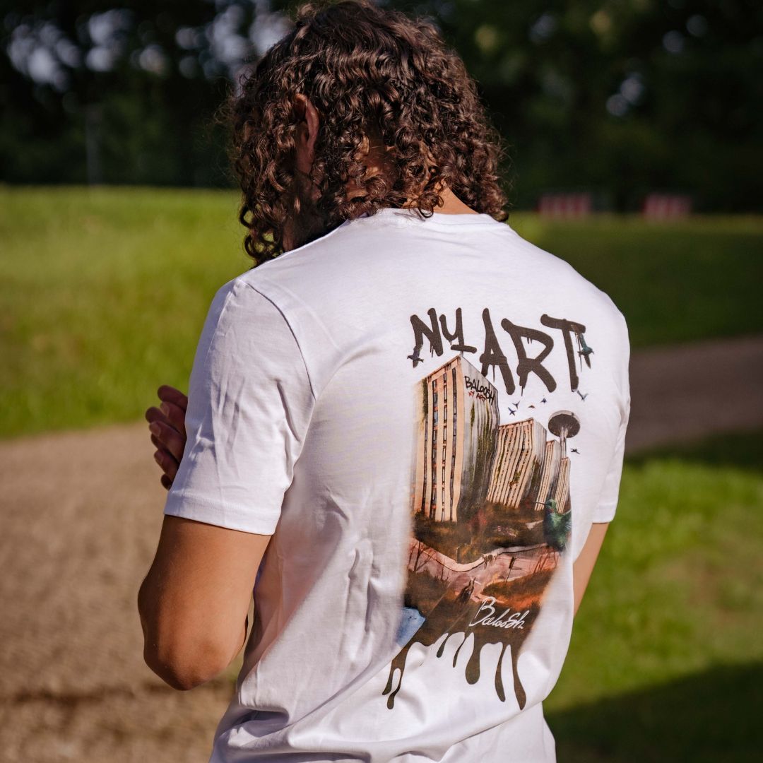 NY ART T-Shirt Hvid