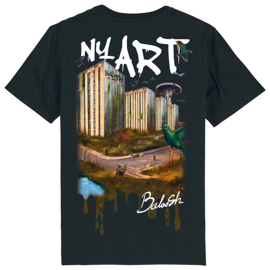 NY ART T-Shirt Sort