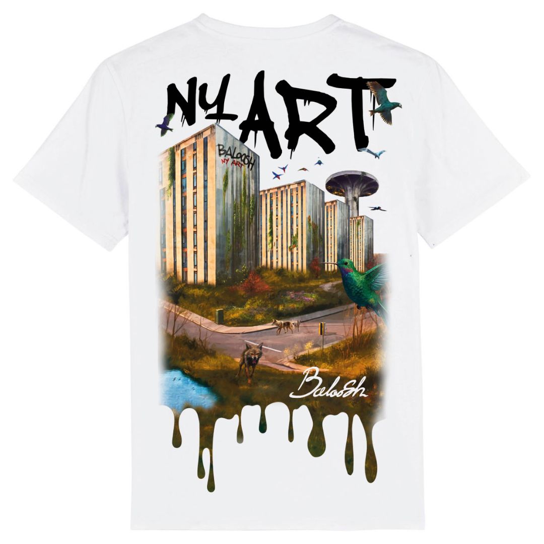 NY ART T-Shirt Hvid